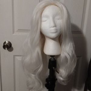 White lacefront wig